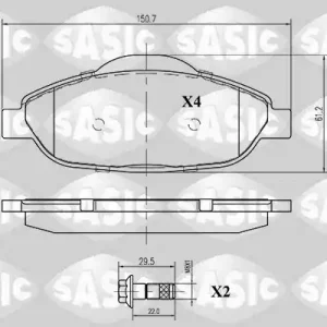 Plaats Bestelling Remblokset Sasic 6210003
