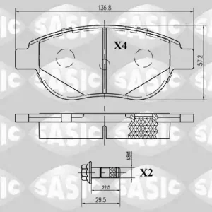 Remblokset Sasic 6210008 Koop Online