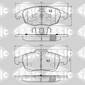 Laatste Versie Remblokset Sasic 6210009