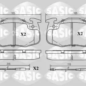 Flitsaanbieding Remblokset Sasic 6210013