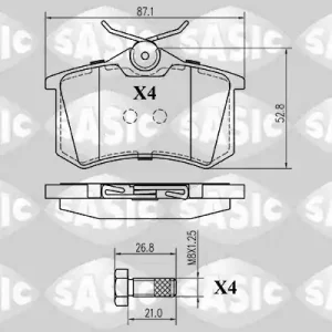 Remblokset Sasic 6210014 Betrouwbaar