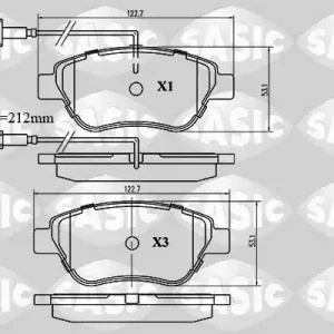 Koopje Remblokset Sasic 6210015