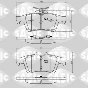 Remblokset Sasic 6210016 Nieuwe Collectie