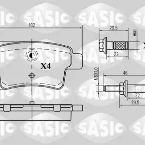 Nieuwe Collectie Remblokset Sasic 6210018