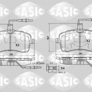 Remblokset Sasic 6210019 Merkproduct