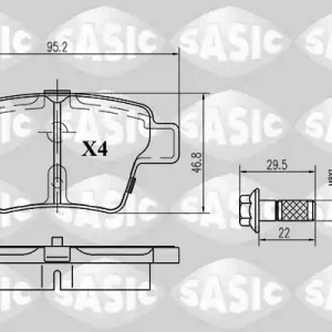 Remblokset Sasic 6210023 Luxe