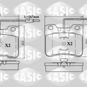 Remblokset Sasic 6210024 Alleen Vandaag