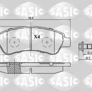 Remblokset Sasic 6210025 Korting