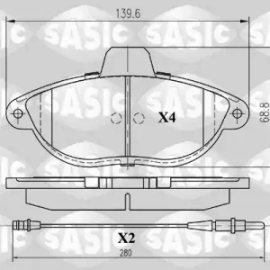 Alleen Vandaag Remblokset Sasic 6210027
