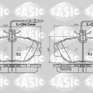 Lage Prijs Remblokset Sasic 6210028