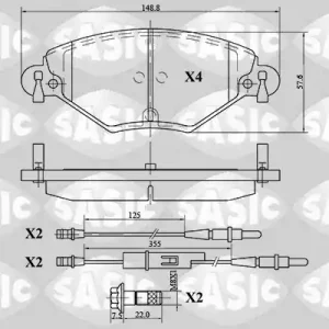 Remblokset Sasic 6210035 Luxe