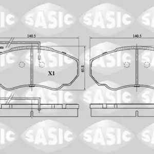 Betaalbaar Remblokset Sasic 6210036
