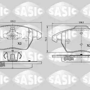 Remblokset Sasic 6210046 Exclusieve Aanbieding