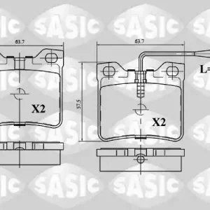 Remblokset Sasic 6210047 Finale Uitverkoop