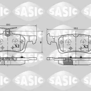 Plaats Bestelling Remblokset Sasic 6210052