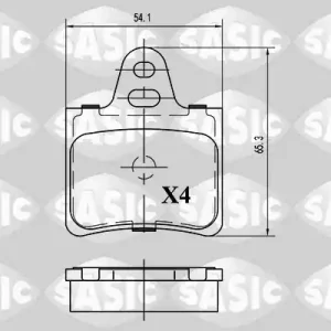 Remblokset Sasic 6210055 Gratis Verzending
