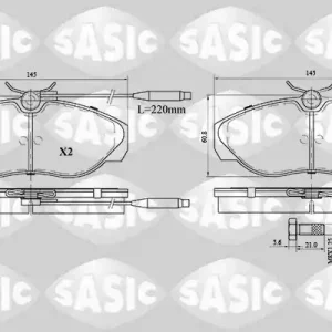 Remblokset Sasic 6210058 Seizoensaanbieding