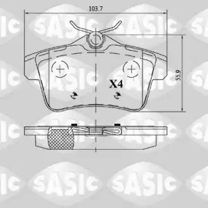 Groothandel Remblokset Sasic 6210064