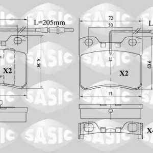 Remblokset Sasic 6210065 Hoge Kwaliteit