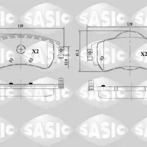 Remblokset Sasic 6210066 Handgemaakt