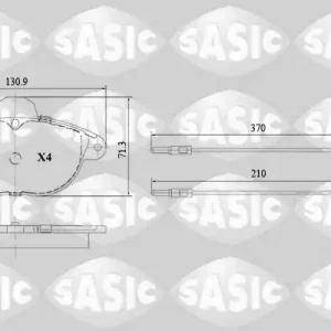 Handgemaakt Remblokset Sasic 6210068