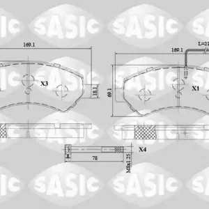 Alleen Vandaag Remblokset Sasic 6210069