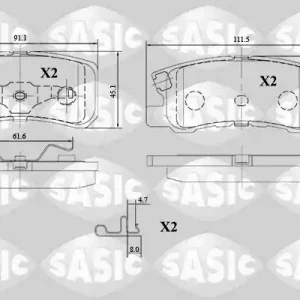 Favoriet Remblokset Sasic 6210071