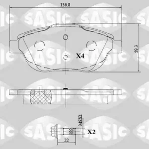 Remblokset Sasic 6210078 Gereduceerde Prijs