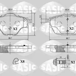 Remblokset Sasic 6210079 Koop Online