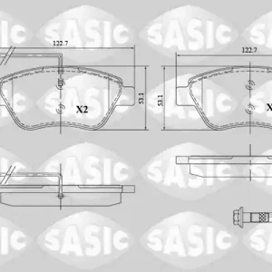 Op = Op Remblokset Sasic 6210081