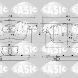 Remblokset Sasic 6210082 Favoriet