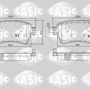 Authentiek Remblokset Sasic 6210083