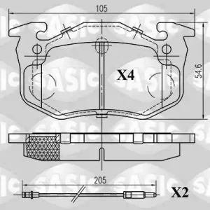 Voordeelprijs Remblokset Sasic 6214001