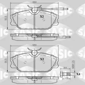 Remblokset Sasic 6214002 Direct Beschikbaar