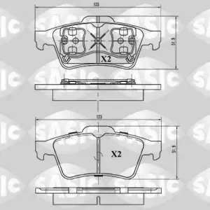 Tijdelijk Beschikbaar Remblokset Sasic 6214003