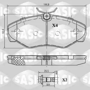 Remblokset Sasic 6214007 Beste Prijs