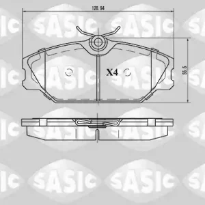 Remblokset Sasic 6214008 Speciale Aanbieding