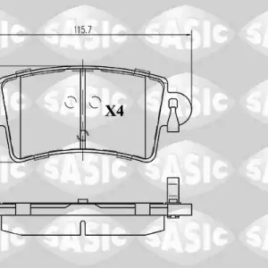 Lage Prijs Remblokset Sasic 6214013