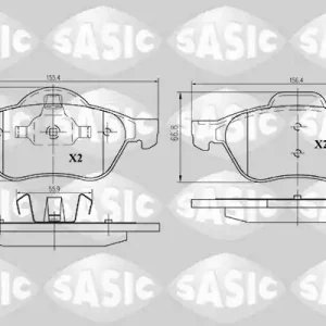 Dagaanbieding Remblokset Sasic 6214018