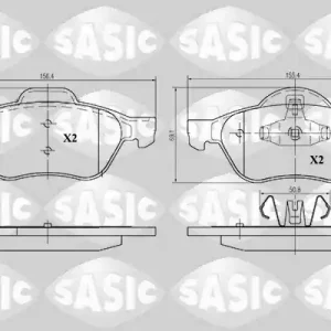Fabrieksprijs Remblokset Sasic 6214019