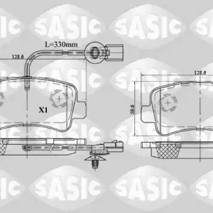 Express Levering Remblokset Sasic 6214021