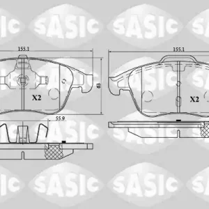 Remblokset Sasic 6214026 Modern