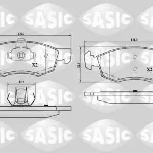 Remblokset Sasic 6214030 Populair