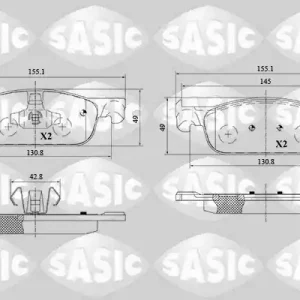 Remblokset Sasic 6214037 Nu Kopen