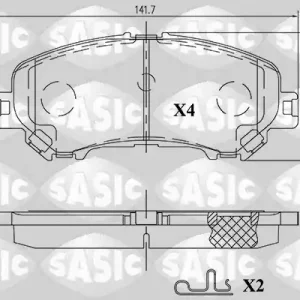 Limited Edition Remblokset Sasic 6214039
