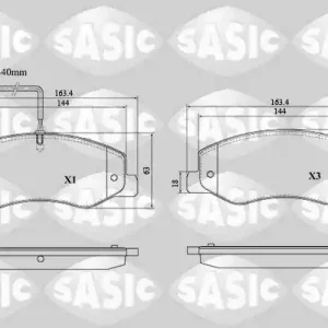 Bestel Nu Remblokset Sasic 6214042