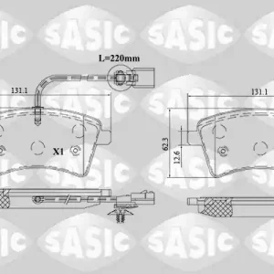 Beperkte Voorraad Remblokset Sasic 6214043