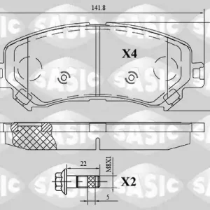 Remblokset Sasic 6214045 Laatste Versie