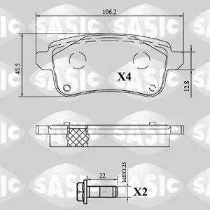 Remblokset Sasic 6214049 Beste Prijs