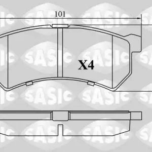 Gratis Verzending Remblokset Sasic 6214052